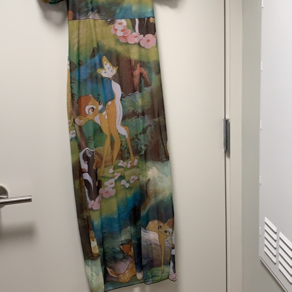 Zara Disney Bambi Print Tulle Midi Dress NWT Small - Picture 10 of 13